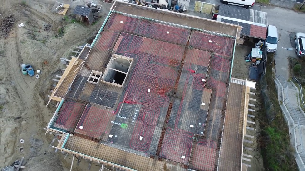 Monolit födém mennyezethűtés kiépítése